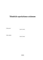 Paraugs 'Tehniskās apsekošanas atzinums', 1.