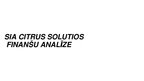 Prezentācija 'Uzņēmuma SIA "Citrus Solutions" finanšu analīze', 1.