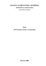Eseja 'Pievienotās vērtības nodokļa izmaiņu ietekme uz ekonomiku', 1.