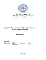 Diplomdarbs 'Agrīnās bērnības vecuma bērnu valodas attīstība pirmsskolā ar angļu valodu kā ot', 1.