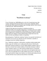 Eseja 'Neolītiskā revolūcija', 1.