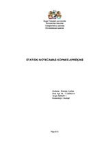 Paraugs 'Statiski noteicamas kopnes aprēķins', 1.