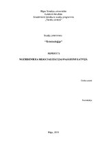 Referāts 'Noziedznieka resocializācijas pasākumi Latvijā', 1.