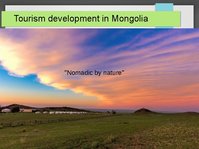Prezentācija 'Tourism Development in Mongolia', 1.