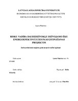 Diplomdarbs 'Risku vadība energoefektivitātes paaugstināšanas projektos', 1.
