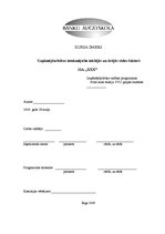 Referāts 'Uzņēmējdarbības ārējās un iekšējās vides ietekmējošie faktori SIA "XXX"', 1.