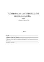 Referāts 'Valsts pārvaldes aktu izstrādāšanas un pieņemšanas kārtība', 1.