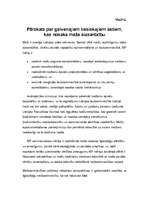 Konspekts 'Pārskats par galvenajiem tiesiskajiem aktiem, kas nosaka meža aizsardzību', 1.