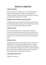 Konspekts 'Klasicisms un apgaismība', 1.