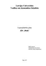 Biznesa plāns 'Uzņēmējdarbības plāns SIA "Moda"', 2.