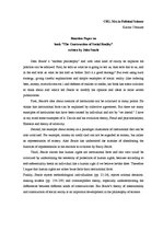 Eseja 'Reaction Paper on Book "The Construction of Social Reality" Written by John Sear', 1.