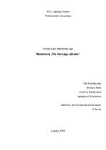 Biznesa plāns 'Restorāns "Pie hercoga Jēkaba"', 1.