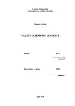 Prakses atskaite 'Prakses atskaite Valsts ieņēmumu dienestā', 1.