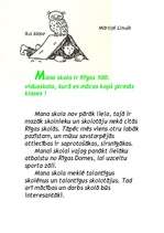 Eseja 'Mana skola', 1.