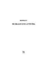 Referāts 'Muzikalitātes attīstība', 1.