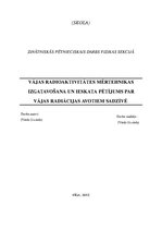 Referāts 'Vājas radioaktivitātes mērtehnikas izgatavošana un ieskata pētījums par vājas ra', 1.