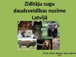 Prezentācija 'Zīdītāju sugu daudzveidības nozīme Latvijā', 1.