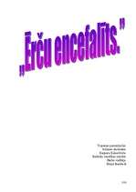 Referāts 'Ērču encefalīts', 1.