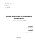 Referāts 'Narkotisko vielu lietošanas problēma un profilaktiskā darba iespējas skolā', 1.