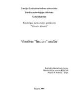 Konspekts 'Viesnīcas "Jelgava" analīze', 1.