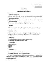 Paraugs 'Sacensību nolikums un tā izdevumu tāme', 1.