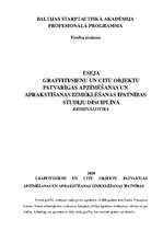 Eseja 'Kriminālistika', 1.