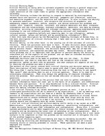 Eseja 'Critical Thinking', 1.