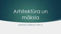 Prezentācija 'Arhitektūra un māksla', 1.