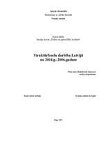Referāts 'Struktūrfondu darbība Latvijā no 2004.g. - 2006.gadam', 1.