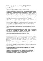 Konspekts 'Eksāmens pedagoģiskajā psiholoģijā', 1.