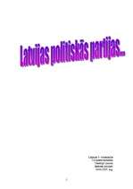 Referāts 'Latvijas politiskās partijas', 1.