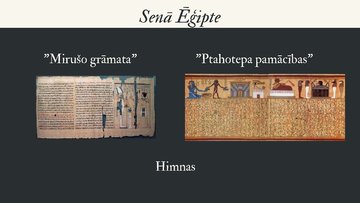 Prezentācija 'Aizvēstures un pirmo civilzāciju atstātais mantojums - rakstība un literatūra', 4.