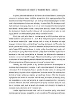 Eseja 'The Assessment and Research on Translation Studies – summary', 1.