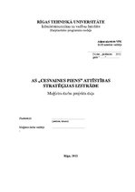 Diplomdarbs 'AS "Cesvaines piens" attīstības stratēģija', 1.