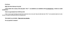 Konspekts 'Presentation of Garment Industry “NILO“', 2.