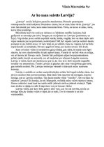 Eseja 'Ko man nozīmē vārds Latvija', 1.