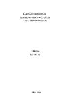 Referāts 'Libāna', 1.