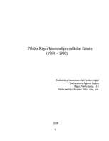 Referāts 'Pilsēta Rīgas kinostudijas mākslas filmās (1964.-1982.)', 1.
