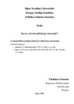 Eseja 'Ekonomiskās sistēmas. Valsts loma ekonomikā', 1.