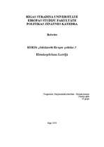 Referāts 'Eiroskepticisms Latvijā', 1.