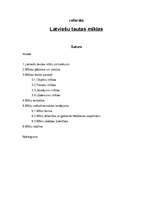 Konspekts 'Latviešu tautas mīklas', 1.