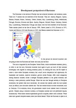Eseja 'Development Perspectives of Eurozone', 1.