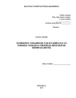 Referāts 'Noziedzīgu nodarījumu par izvairīšanos no nodokļu nomaksas tiesiskais regulējums', 1.