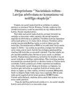 Eseja 'Nacistiskais režīms Latvijā', 1.