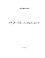 Referāts '1905.gada revolūcijas notikumi Siguldas apkārtnē', 1.