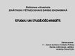 Referāts 'Studiju kredīts - iespēja vai nasta', 26.