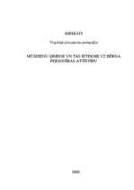 Referāts 'Mūsdienu ģimene un tās ietekme uz bērna personības attīstību', 1.