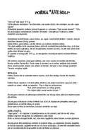 Konspekts 'Rainis "Ave sol"', 1.