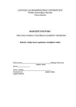 Referāts 'Personālvadības stratēģijas elementi viesmīlībā', 1.