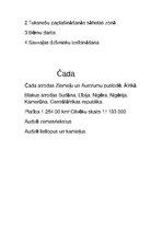 Konspekts 'Āfrika, Āfrikas iedzīvotāji un Čada', 3.